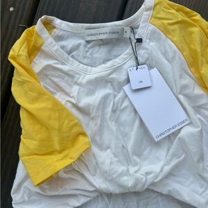 Christopher Esber White Crewneck Tee